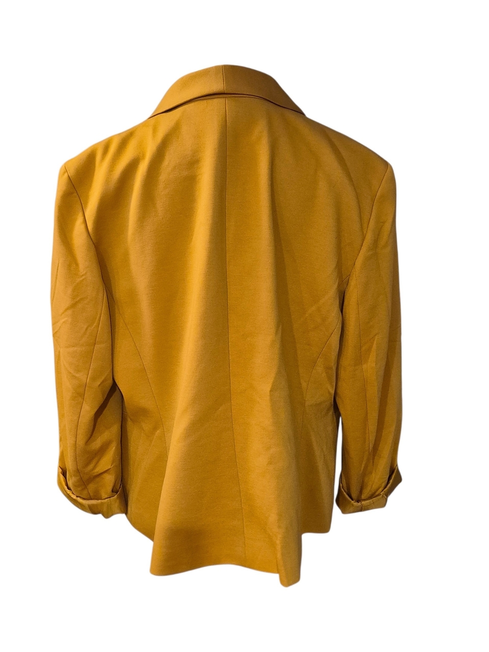 Evan Picone Mustard Shawl-Collar Single-Button Blazer - Picture 2 of 4